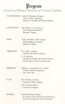 Souvenir program and menu