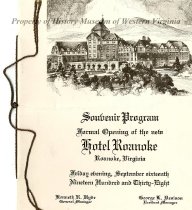 Souvenir Program and Menu