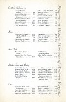 Commemorative menu, 75 years