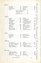 Commemorative menu, 75 years