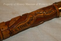 Cane Carved from Wood Grown at Stonewall Jackson's Grave