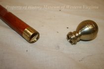 Brass-Ball Handle of Wooden Cane