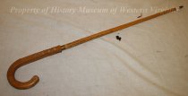 Wooden Cane with Decorated Handle