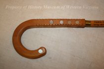 Wooden Cane with Decorated Handle