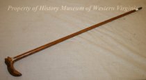 Wooden Cane with Alligator Handle