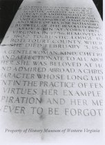 Martha Digges Burwell stone