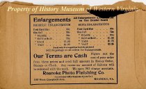 Photograph envelope (back)