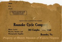 Roanoke Cycle Company envelope