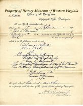 Library of Congress Copyright #37943, page 1