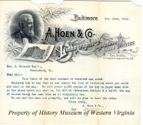 Hoen Letter to Bernard Nov 22, page 1