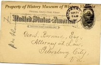 Flournoy Postal Card, page 1