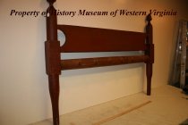 Wooden Footboard with Original Red-wash Stain