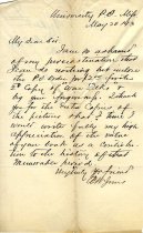 R. W. Jones Letter, page 1