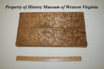 Decorated Wooden Box with Double Doors; Rose Design