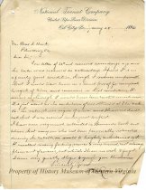 Robinson letter, page 1