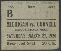 Ticket - Michigan vs. Cornell indoor track meet
