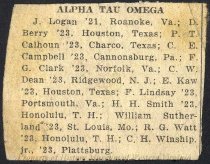 Alpha Tau Omega news clipping