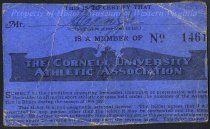 Cornell University Athletic Association membership card