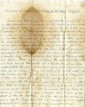 Letter, page 1