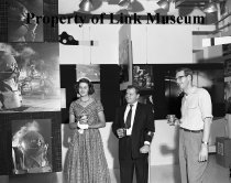 George Thom And Two Other People At The N&W Exhibit At Link's Studio