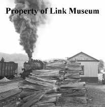 Engine 382 Hidden By Logs At Whitetop