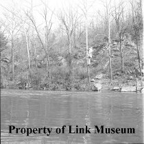 Thom half way across the wire bridge