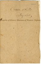 Poll Book, Big Lick, Virginia, front