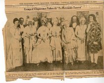 "Group of Chaperones Taken at "Ye Mermaid Tavern"" Newspaper