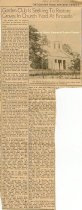 "Garden Club... Restore Graves in Church Yard At Fincastle," newpaper