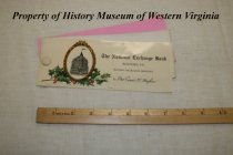 Ink Blotter issued at Christmas by the National Exchange Bank