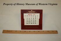 Desk Calendar, 1979, issued by Colonial American National Bank