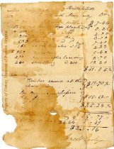 Account Statement and Receipt from Abner Early to Mary (Scott) Watts