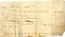 Account Statement for Mary (Scott) Watts from a Tannery