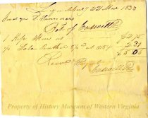Receipt from Caswell & Co. to Fleming Saunders