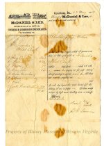 Receipt from Fleming Saunders to McDaniel & Lee