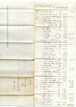 Account Statement for Fleming Saunders, page 1
