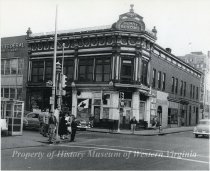 Downtown Roanoke Street Scene,Circa 1956,Corner of 1st St. and Church Ave.