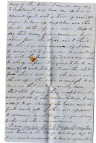 Letter from Fleming Saunders to His Mother, Alice (Watts) Saunders