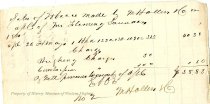 Account Statement from M. Hollins & Co. to Fleming Saunders