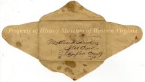 Envelope Addressed to Alice W. Saunders, unfolded inside