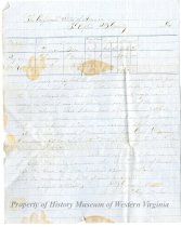 Voucher from Confederate States of America, front