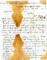 Letter from Robert Chancellor Saunders, page 1