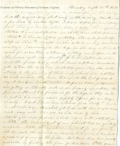 Letter from Alice (Watts) Saunders