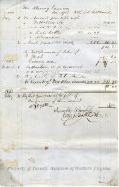 Account Statement from J. W. & G. H. Burch, page 1