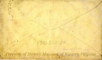 Envelope addressed to Mr. G. P. Breckinridge at UVA, back
