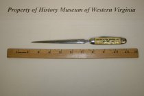 First National Exchange Bank Letter Opener