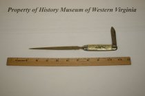 First National Exchange Bank Letter Opener