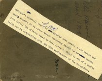 Melrose Baseball Team (1905) reverse