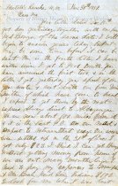 Letter from Gilmer Breckinridge to his mother, page 1