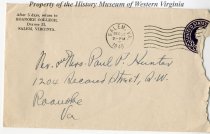 Holiday letter from Charles Smith and his wife to Paul and Charlotte Hunter